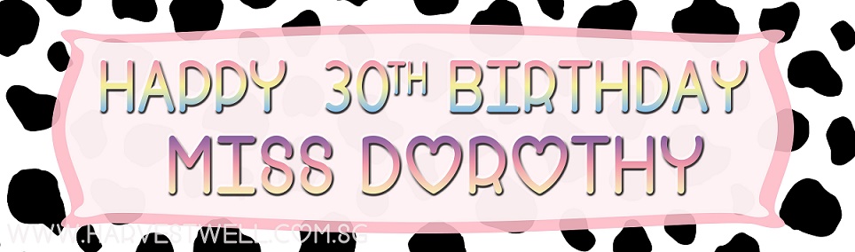 Cow Print Birthday Customized Banner